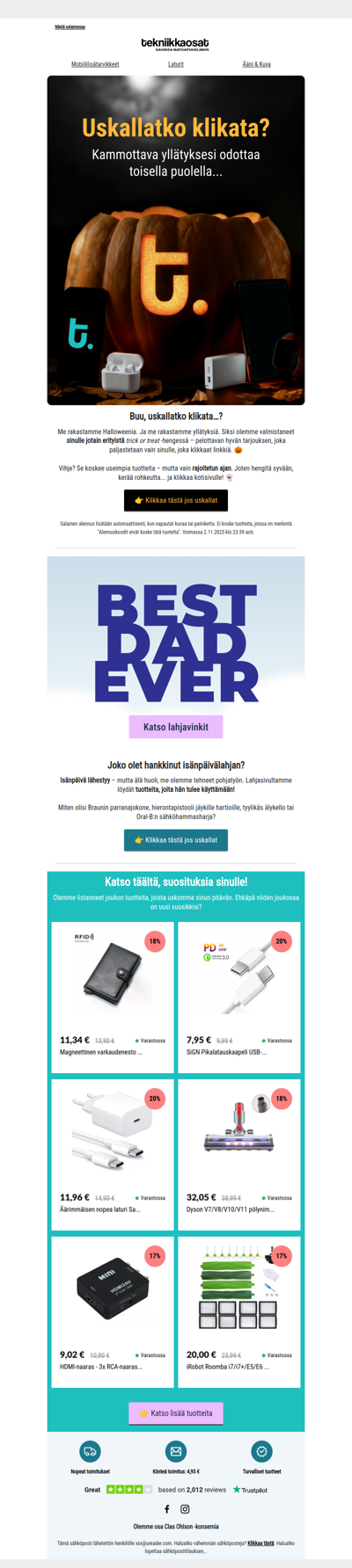 🎃 Karmiva tarjous odottaa sinua …