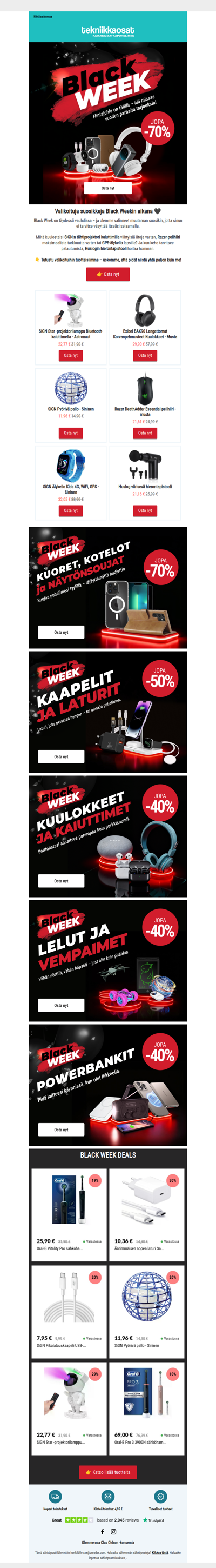 Valikoituja tarjouksia, joista uskomme sinun pitävän 🚀