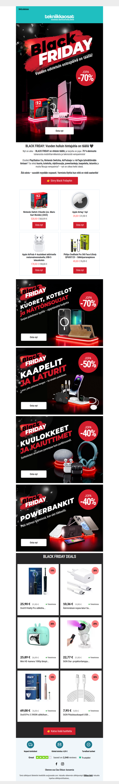 Vihdoinkin - BLACK FRIDAY on täällä 🖤