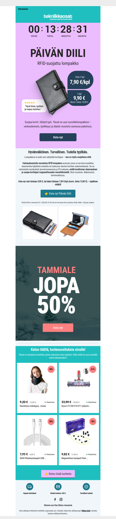 Päivän Diili: Lompakko RFID-suojalla