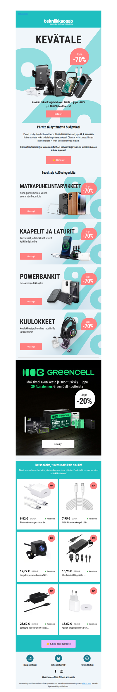 🔥 Kevätale: Säästä jopa 70 %