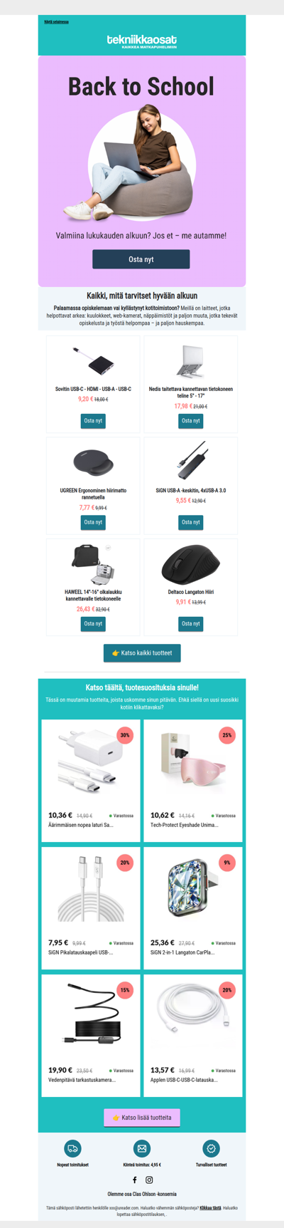 Valmiina kouluun ja kotitoimistoon? 🖥️
