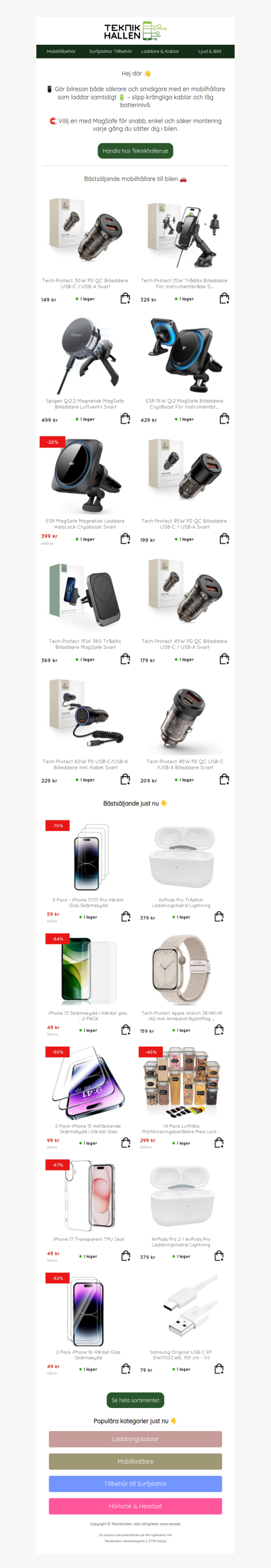 ⏰ Missa inte detta till bilen