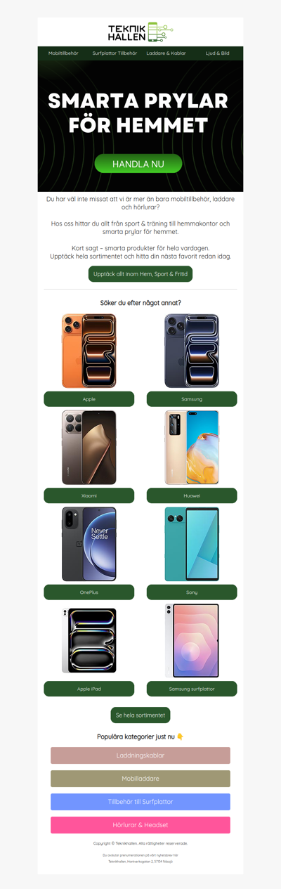 🏠  Deals på hem, sport & fritid