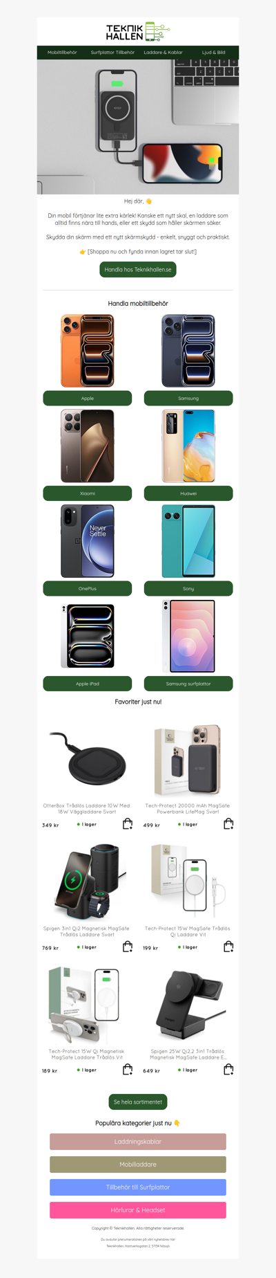 🤩 Dags för nya mobiltillbehör?