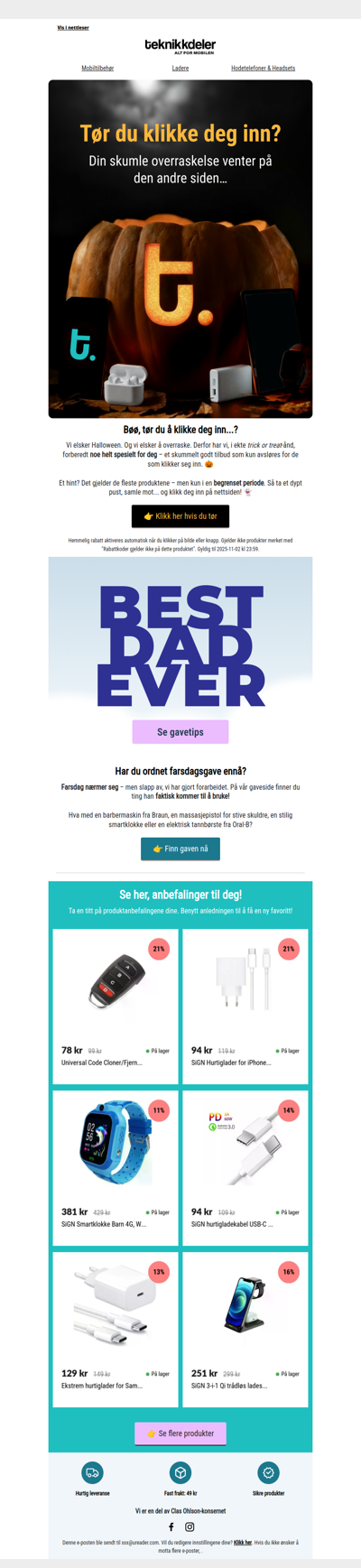 🎃 Et skummelt bra tilbud venter på deg…