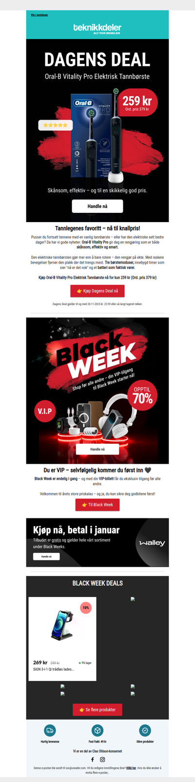 Dagens Deal: Oral-B Elektrisk Tannbørste