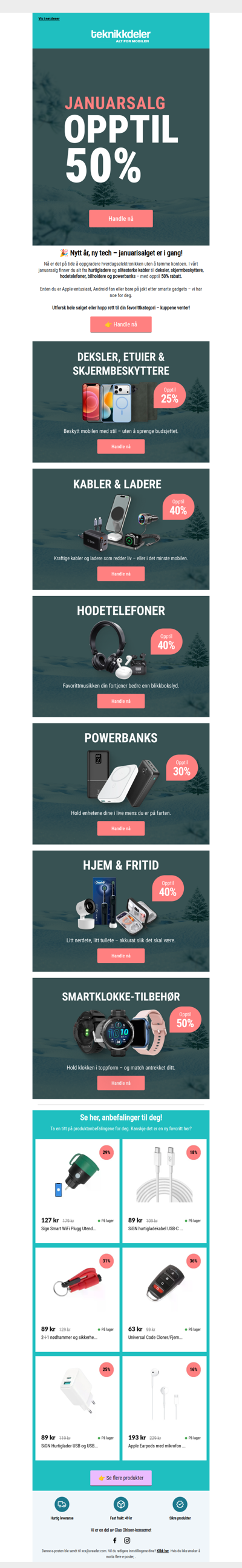 🚨 Januarisalg = den beste starten på det nye året!