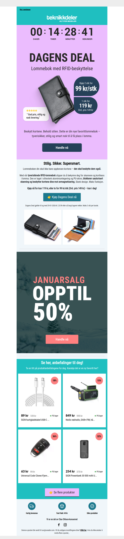 Dagens Deal: Lommebok med RFID-beskyttelse