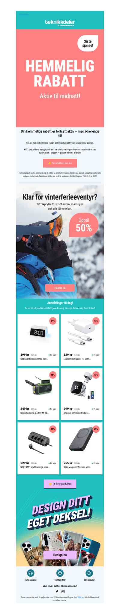 Din hemmelige rabatt gjelder fortsatt 🤫
