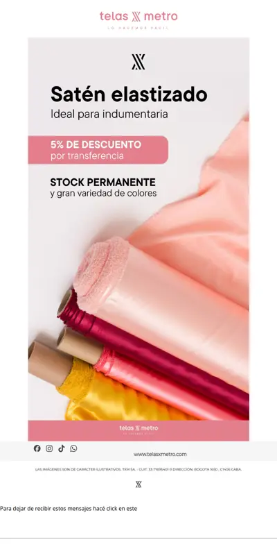 Suavidad y Calidad en un solo textil 😍