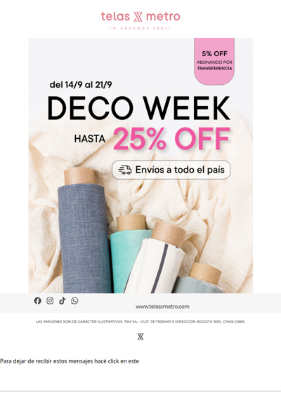 ARRANCÓ LA  DECO WEEK 🎊