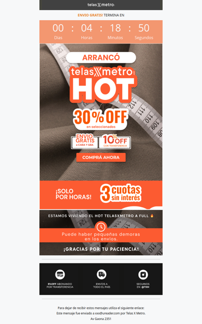 ULTIMAS HORAS 3 CUOTAS SIN INTERÉS🔥 TELASXMETRO HOT