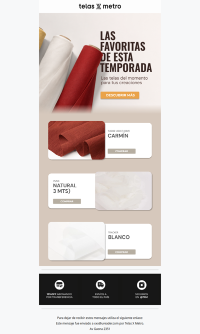 Conocé las Telas favoritas de esta Temporada 🤎