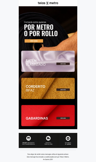 Llevá tus creaciones al siguiente nivel ✨ Compra por Metro o Rollo
