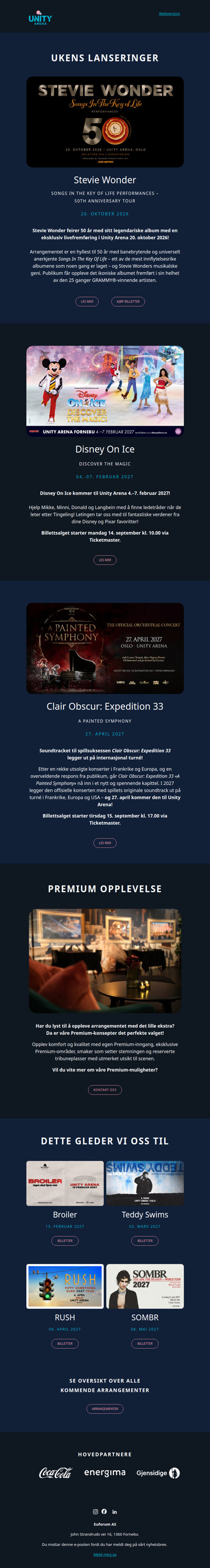 Ukens lanseringer: Stevie Wonder, Disney On Ice og Clair Obscur: Expedition 33!