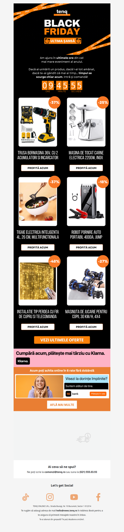 Se încheie azi 🔥 Prinde ultimele oferte!