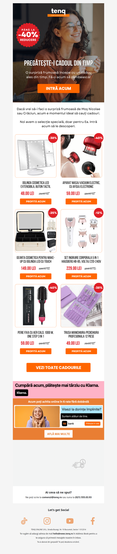 Cadouri pentru Ea, pregătite din timp 🎁 Până la -40%