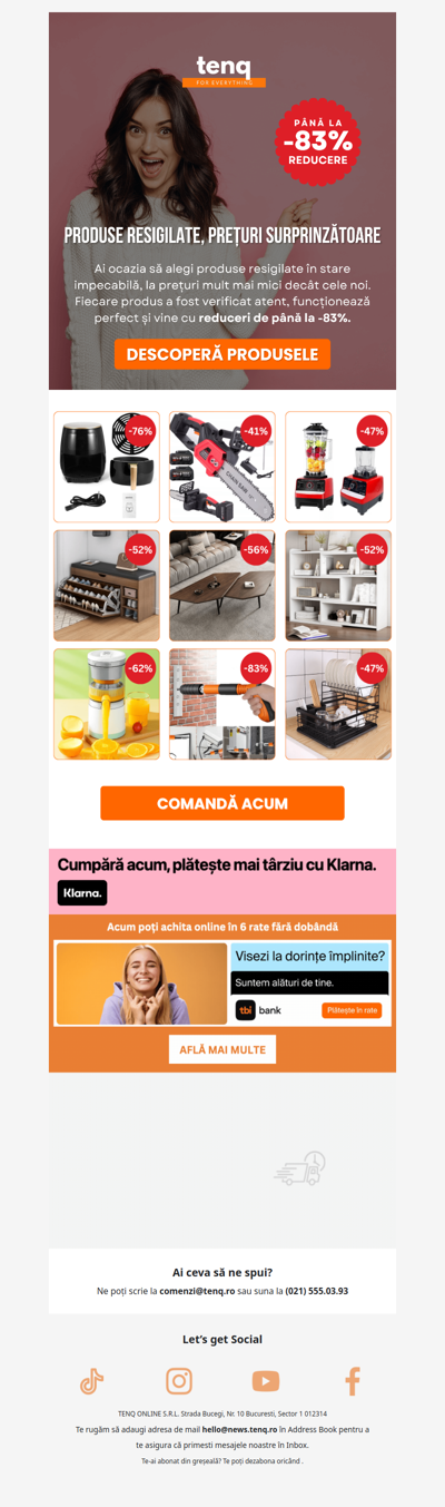 Preț mai mic, aceeași calitate ✅ Până la -83%