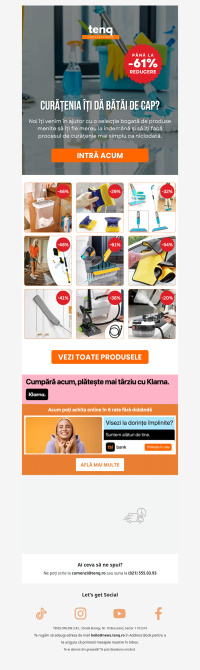 Până la -61% pentru curățenie 🧹