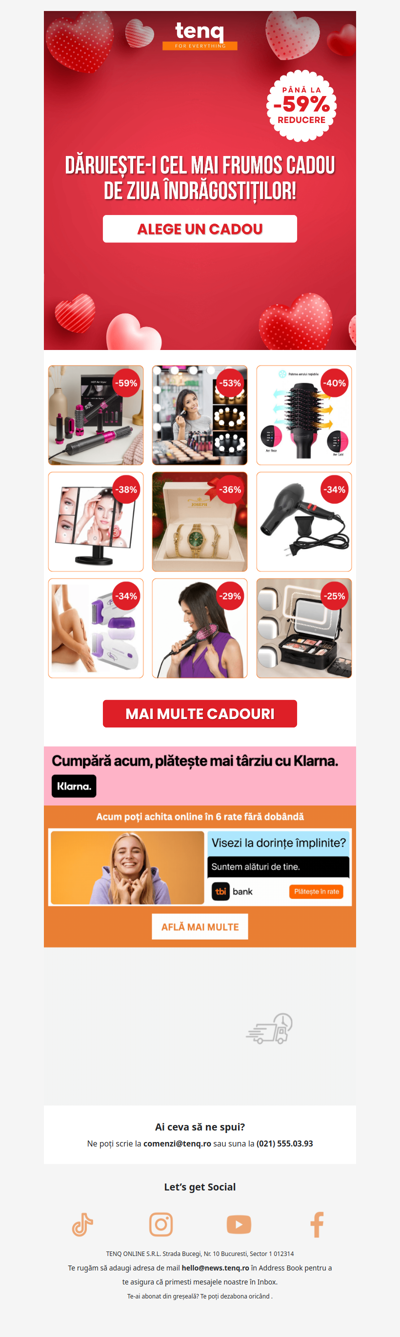 Iubirea plutește în aer cu până la -59% ❤️