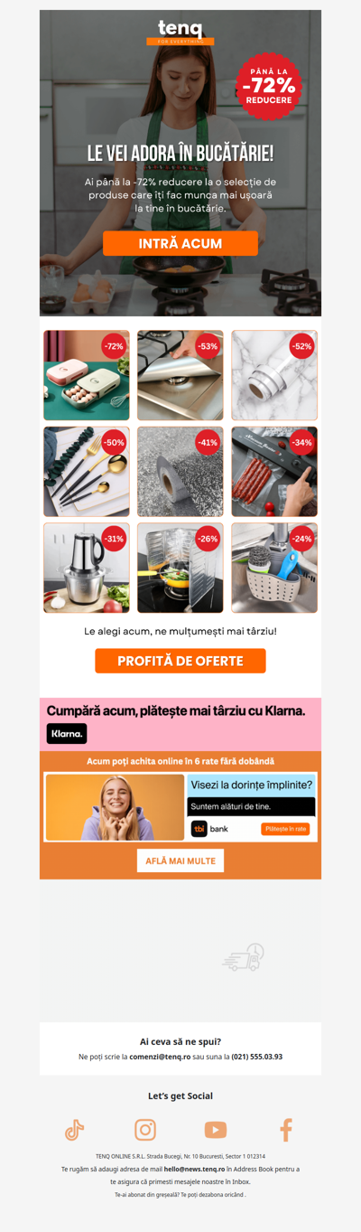 O să fie mai ușor în bucătărie 🤗 Până la -72% reducere