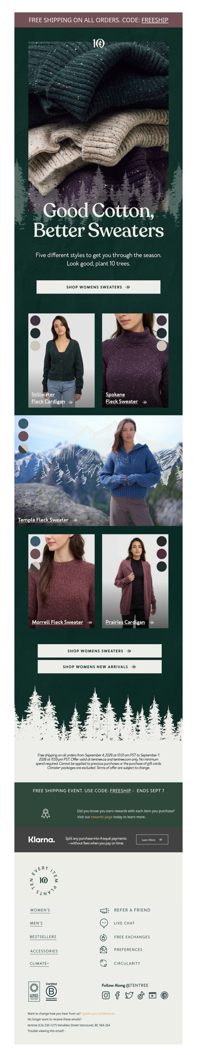 New sweaters are here.