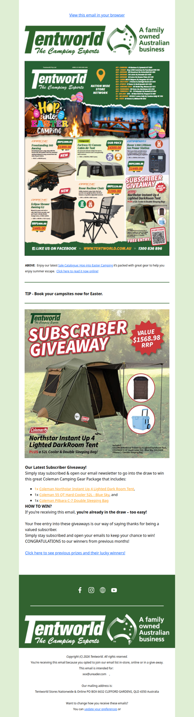 🐇 Hop into easter camping