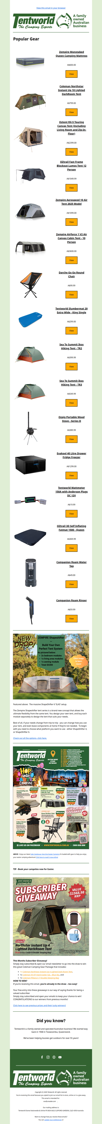 are you going camping this easter?