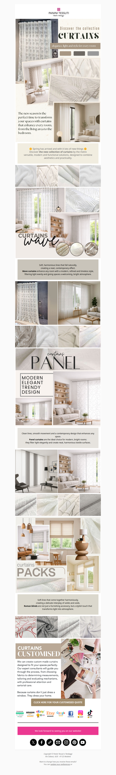 Renew your spaces with new curtains ✨