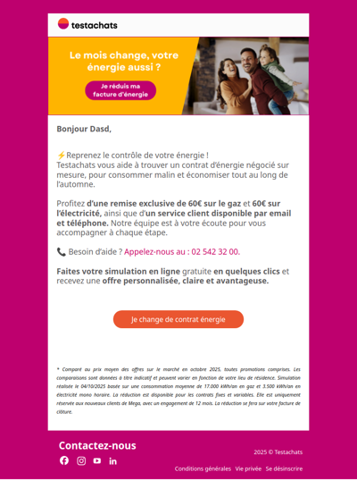 Ne laissez pas l’automne alourdir votre facture d’énergie 🍂