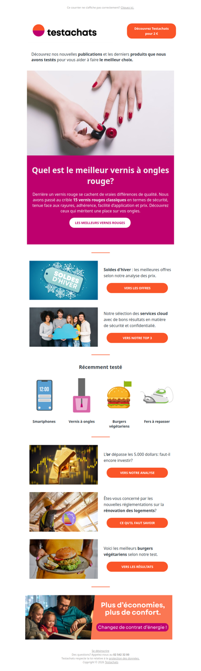 Les meilleurs vernis à ongles rouges, notre podium des services cloud, le prix de l'or