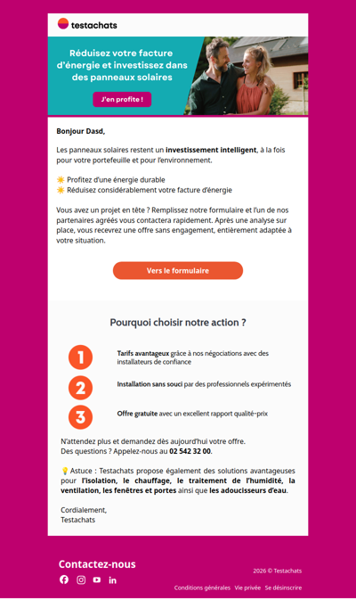 Recevez un devis gratuit pour votre projet de panneaux solaires