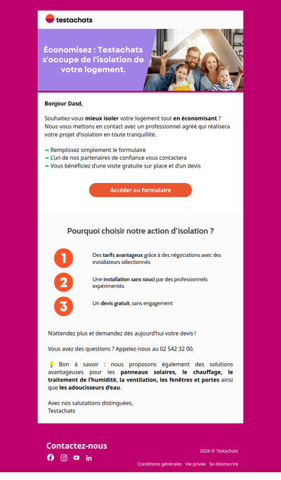 Bien isoler = bien économiser – découvrez notre offre !
