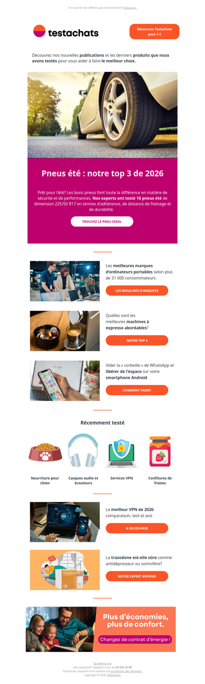 Meilleurs pneus d'été, fiabilité des laptops, machines à expresso abordables, meilleurs VPN, stockage Androïd, Trazodone