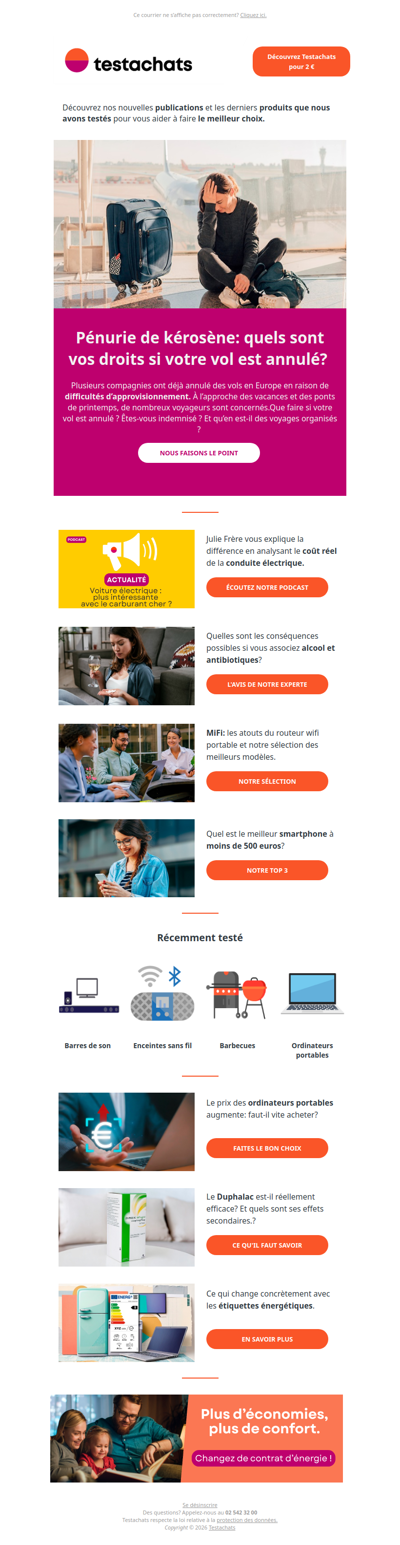 Vols annulés pour pénurie de kérosène, alcool et antibiotiques, les meilleurs smartphones bon marché