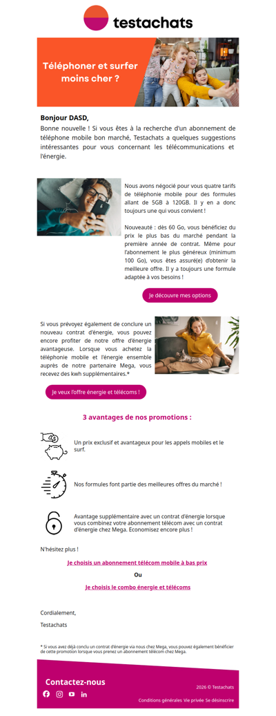 Des appels et internet à prix réduit ? Consultez nos offres !