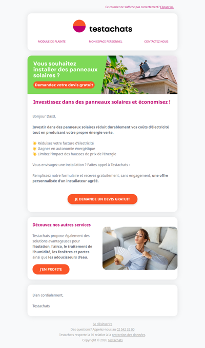 Découvrez notre offre sur les panneaux solaires ! ☀️