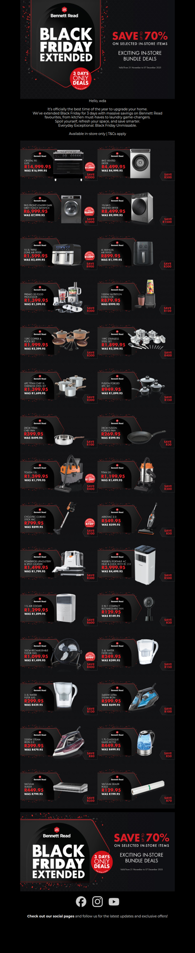 Black Friday @ Bennett Read Stores