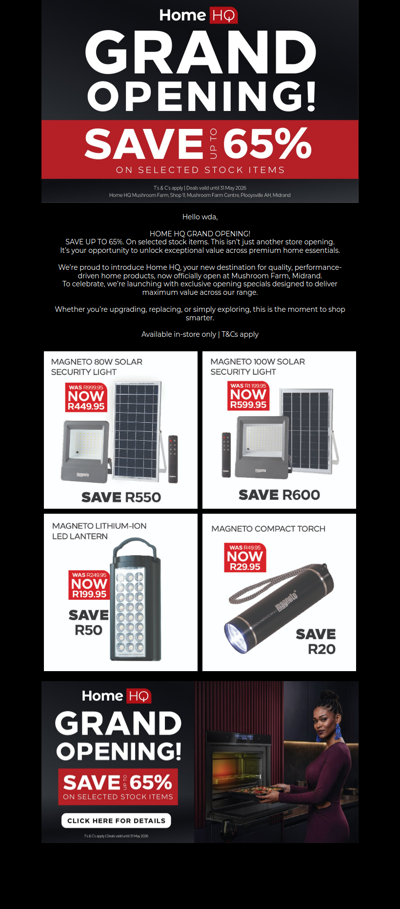 Home HQ is Here! Magento Deals!