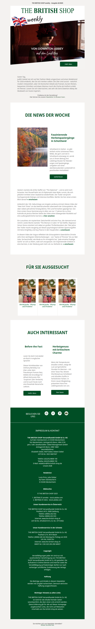 Von Downton Abbey auf den Laufsteg