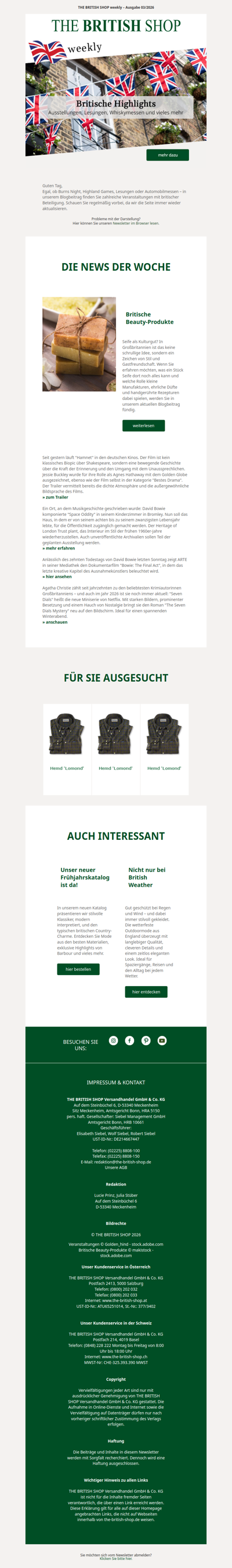 Britische Highlights