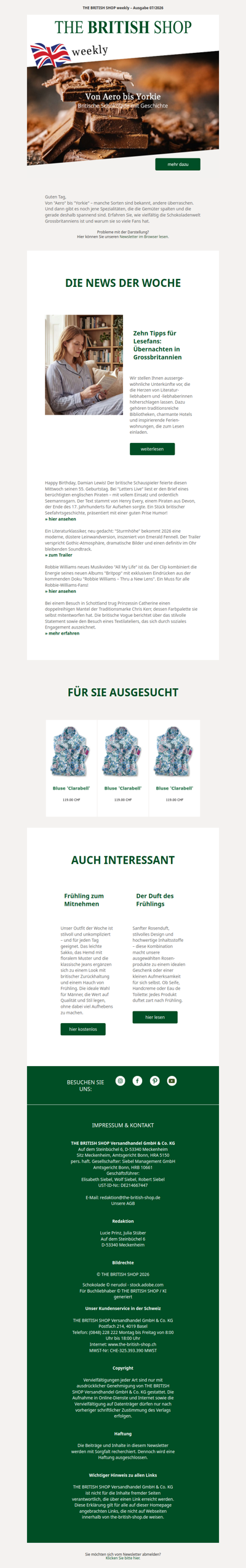 Von Aero bis Yorkie: Britische Schokolade mit Geschichte