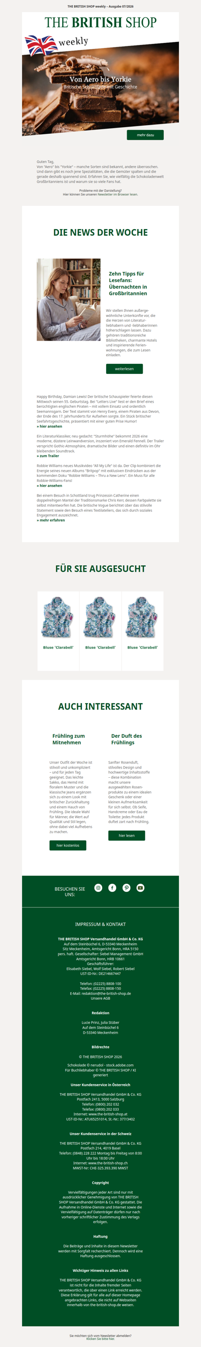 Von Aero bis Yorkie: Britische Schokolade mit Geschichte