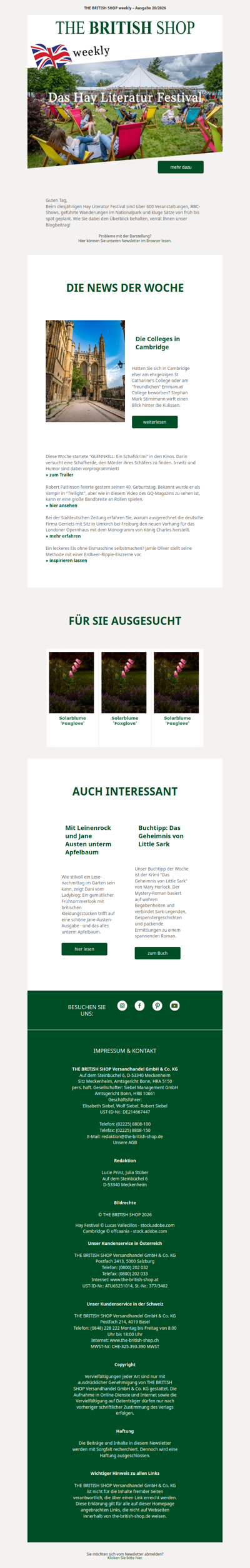 Hay Festival – Literatur satt im Mai