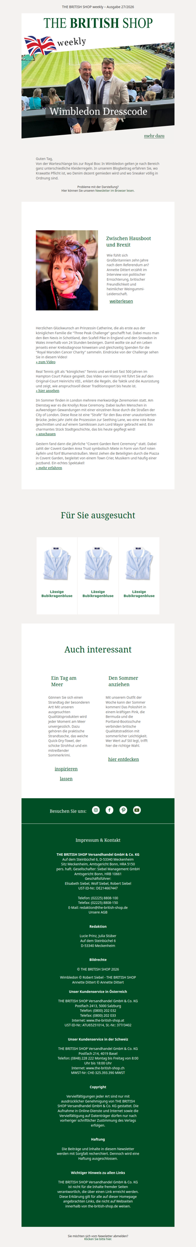 Wimbledon Dresscode: zwischen Mythos und Realität