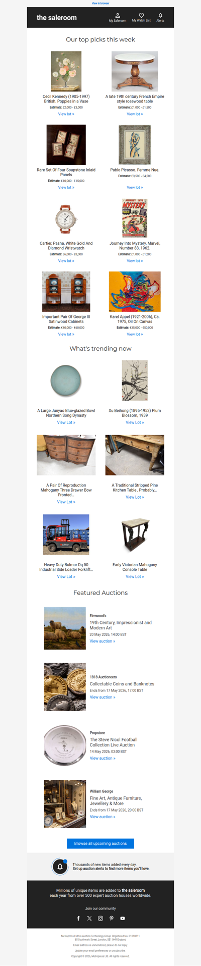This Tuesday's featured lots: own the unexpected