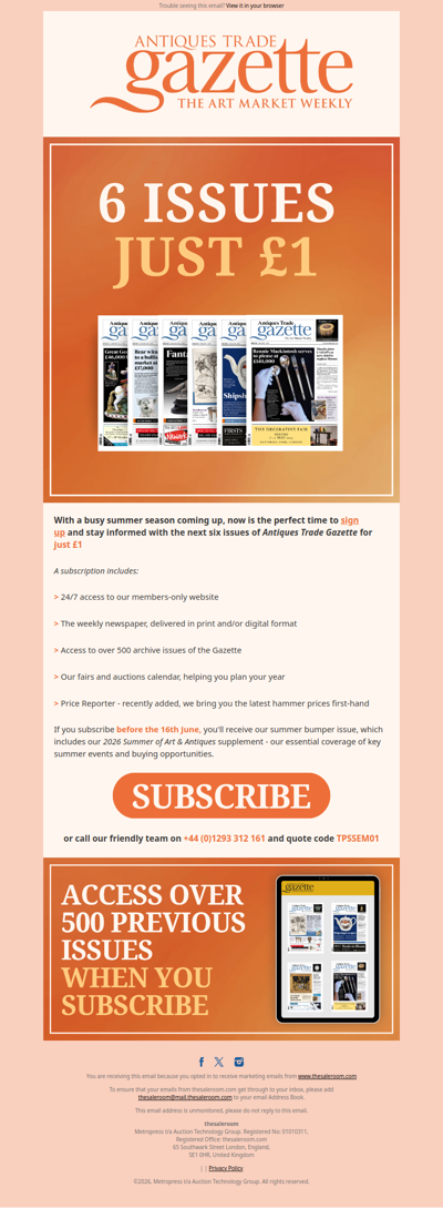 Market insight delivered every week for just £1