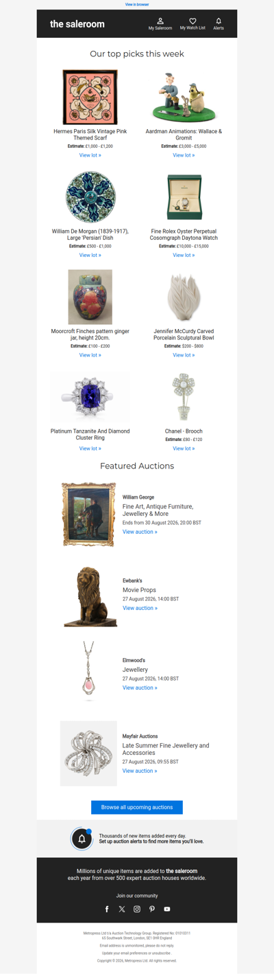 Uncover this week's featured lots
