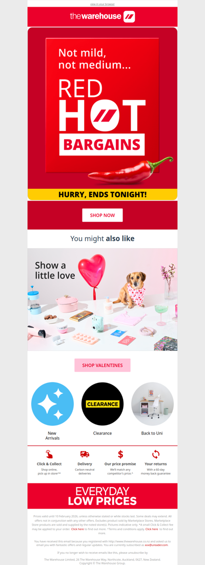 📢 Red Hot Bargains End Tonight